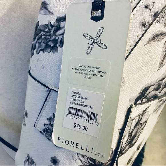 NWT Fiorelli Anouk Small Backpack Mono Botanical - Picture 6 of 7